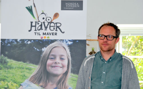 Søren Ejlersen, bestyrelsesformand og idemanden bag Haver til Maver er glad for at Aarhus nu også tager skolehavekonceptet til sig. Foto: Ulla Skovsbøl
